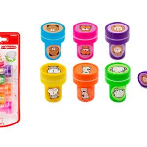 6 Sellos Infantiles Forma Animales Recompensa 3años