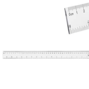 Regla plástico transparente 50cm