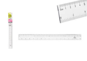 Regla de plástico transparente 40cm