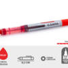 Bolígrafo W5 tinta líquida 0.5mm rojo