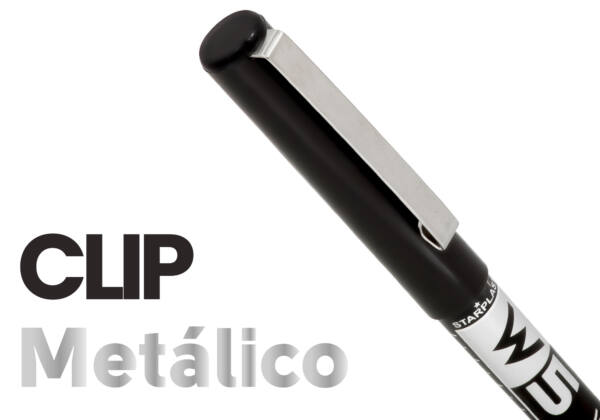 Bolígrafo W5 tinta líquida 0.5mm negro