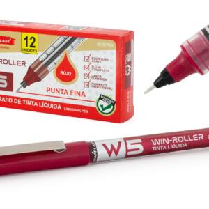Bolígrafo W5 tinta líquida 0.5mm rojo
