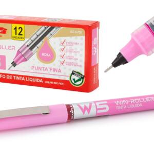 Bolígrafo W5 tinta líquida 0.5mm rosa