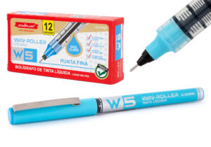 Bolígrafo W5 tinta líquida 0.5mm turquesa