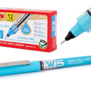 Bolígrafo W5 tinta líquida 0.5mm turquesa