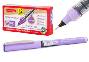 Bolígrafo W5 tinta líquida 0.5mm lila