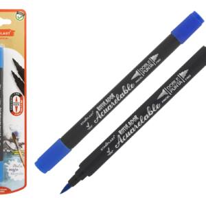 Rotulador acuarelable doble punta azul claro