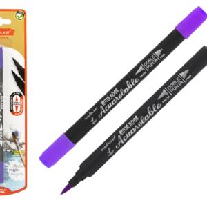 Rotulador acuarelable doble punta morado