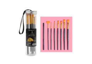 8 Pinceles Artísticos Diferentes Puntas