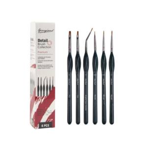 6 Pinceles de Precisión Profesionales Ergonómicos