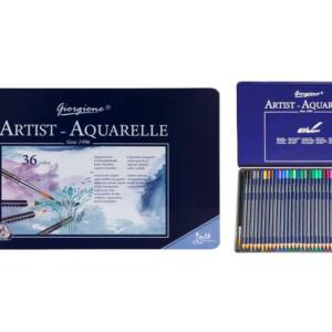 36 Lápices Acuarelables Estuche Metálico Profesionales