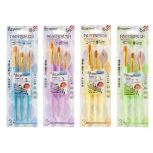 3 Pinceles Colores Pastel