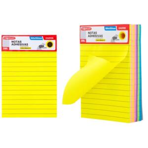 280 Notas Adhesivas 100x150mm Rayado Con Portalápiz 6 Colores