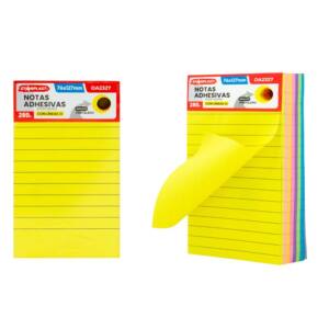 280 Notas Adhesivas 76x127mm Rayado Con Portalápiz 6 Colores