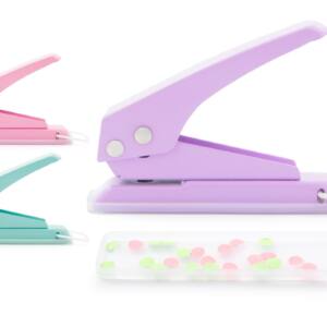 Perforadora de sobremesa 1 Agujero Colores Pastel