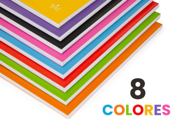 cuaderno tapa dura 8 colores