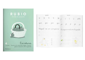 Cuaderno Rubio A5 Escritura n4 Más 6años