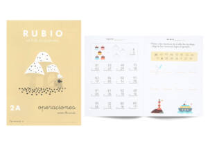 Cuaderno Rubio A5 Operaciones n2 5-6años Restas Llevando