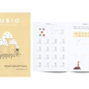 Cuaderno Rubio A5 Operaciones n2 5-6años Restas Llevando