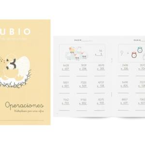 Cuaderno Rubio A5 Operaciones n3 7-8años Multiplicar 1 Cifra