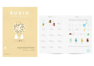 Cuaderno Rubio A5 Operaciones n4 7-8años Dividir 1 Cifra