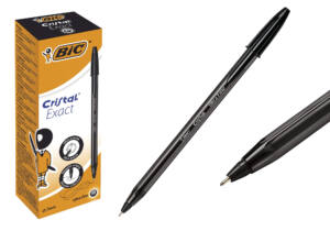 Bolígrafo Bic cristal exact 20U 0.7mm negro