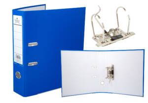 Archivador Folio Azul 2 Anillas Palanca y Compresor Lomo 6cm