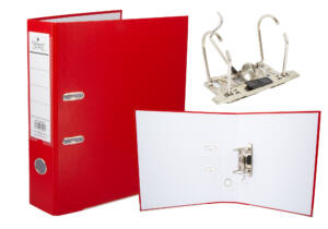 Archivador Folio Rojo 2 Anillas Palanca y Compresor Lomo 6cm