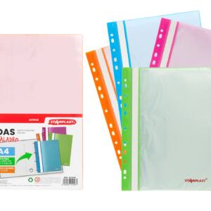 Carpeta 10 fundas multitaladro A4 portada transparente