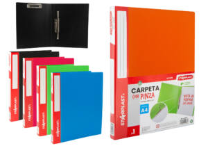 Carpeta con pinza clip A4