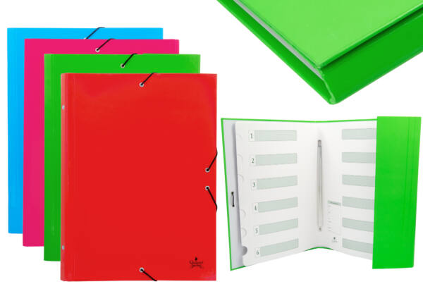 Carpeta clasificadora cartón 12 separadores con gomas