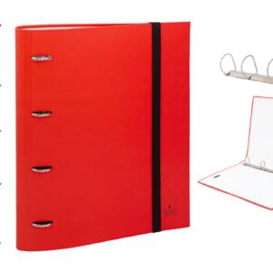 Carpeblock 4 Anillas D 25mm A4 4 Colores Flúor