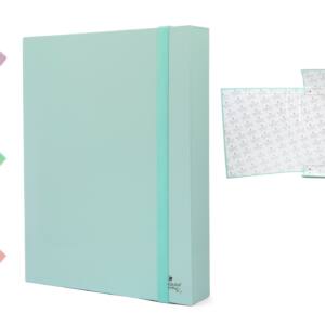 Caja archivo con goma A4 5cm grosor color pastel