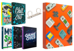 Carpeta 2 anillas mixtas diseño juegos