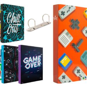 Carpeta 2 anillas mixtas diseño juegos