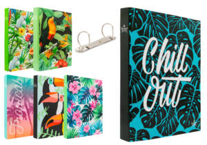 Carpeta A4 2 Anillas D Diseño Tropical
