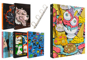 Carpeta de 4 anillas en D, A4 Diseños variados