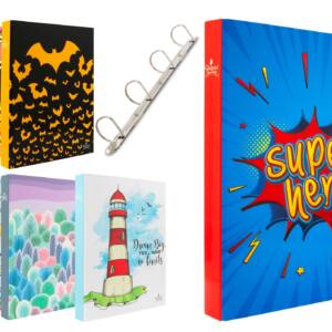 Carpeta 4 anillas mixtas diseño variado