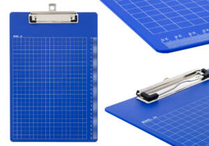 Portapapeles con clip A4 diseño regla cuadros