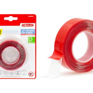 Cinta Nano Tape transparente 18mm x 3m x 1mm.