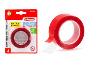 Rojo Cinta Doble Cara 19Mmx2M 1Mm