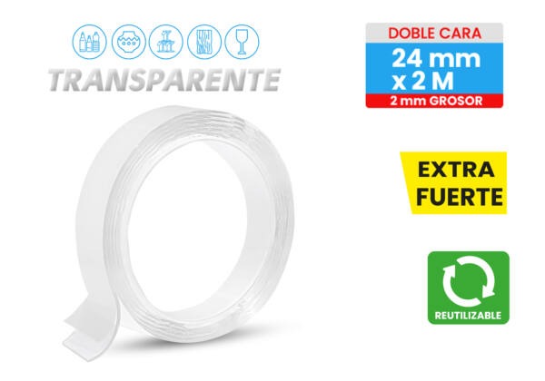 Cinta Doble Cara 24Mmx2M 2Mm - Imagen 2