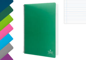 Cuaderno espiral Folio 80H 90g/m2 pautado 2.5 tapa plástico