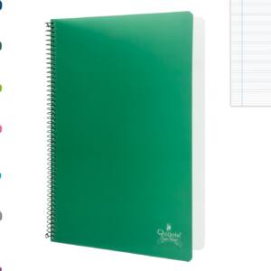 Cuaderno espiral Folio 80H 90g/m2 pautado 2.5 tapa plástico