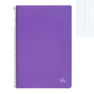 Cuaderno espiral Folio 80H 60g/m2 cuadros 3X3mm tapa normal