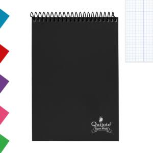 Libreta A6 105x150MM 70H 60g/m2 cuadros 4x4mm tapa normal espiral superior