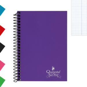 Libreta 12º 85x125MM 70H 60g/m2 cuadros 4x4mm tapa normal