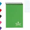 Libreta A7 75x105MM 70H 60g/m2 cuadros 4x4mm tapa normal espiral superior