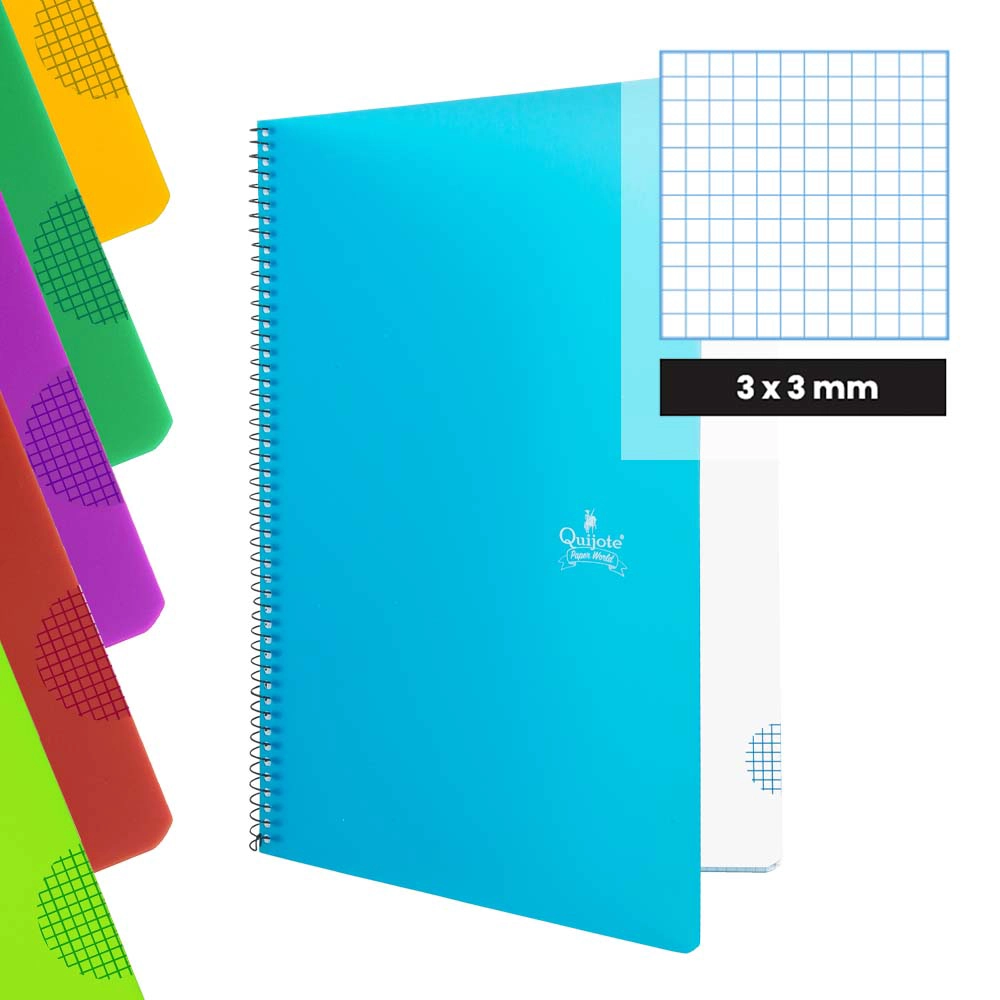 cuaderno a4 tapa plástico