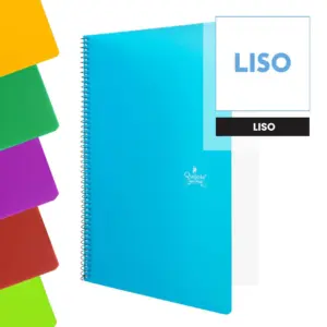 cuaderno a4 tapa plástico
